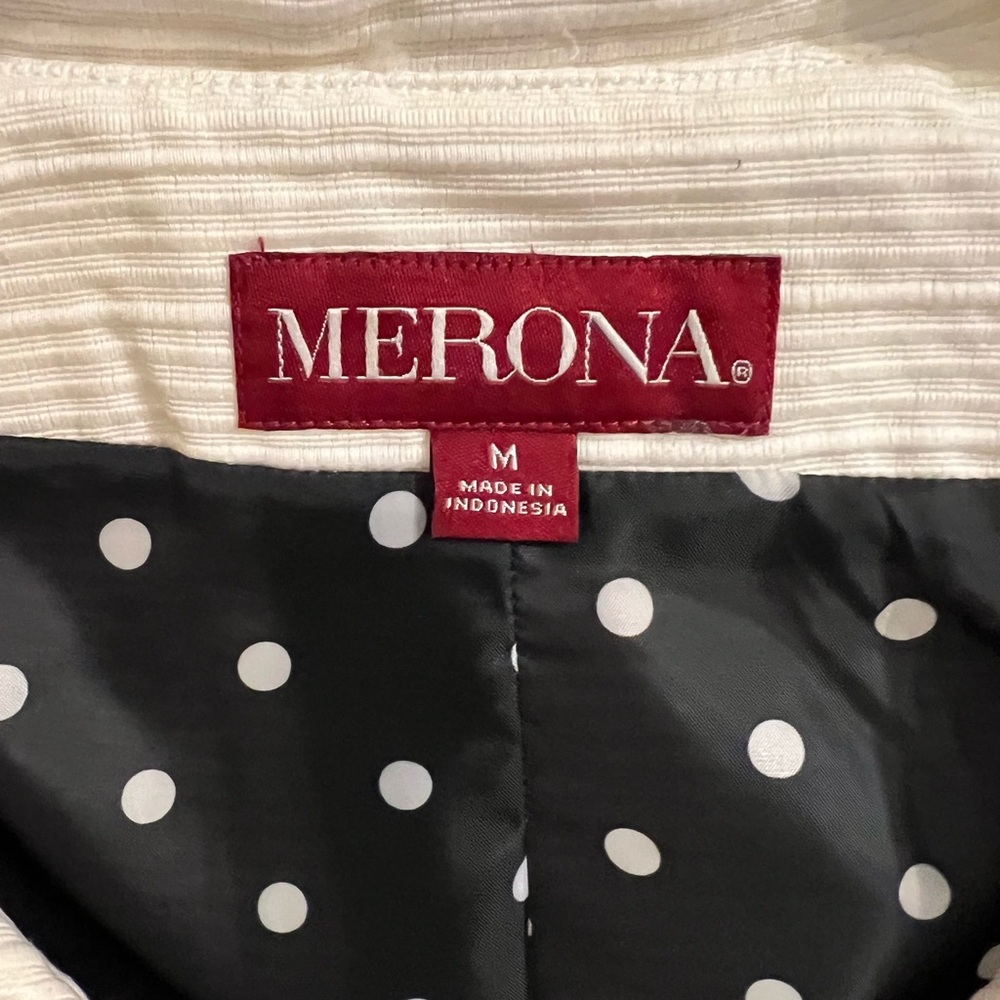 Merona Women's Ivory Double-Breasted Coat - Picture 3 of 3